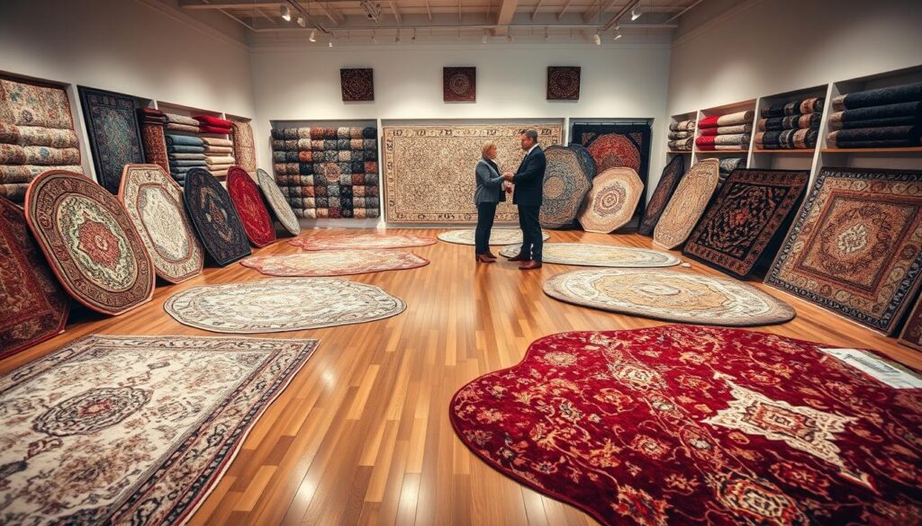 bespoke area rugs and custom shape rugs in a showroom bespoke area rugs and custom shape rugs in a showroom
